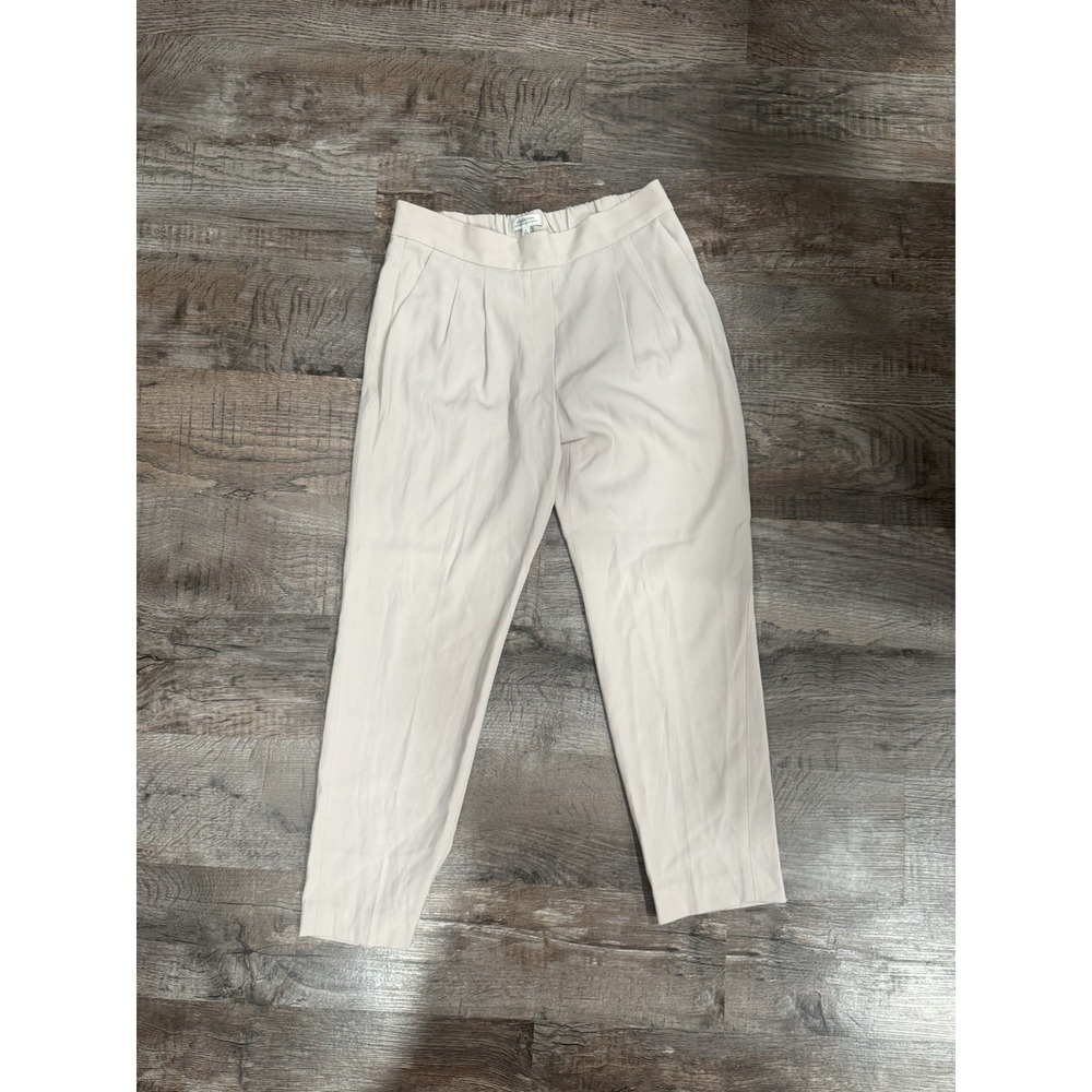 Babaton Aritzia Conan Cropped Ankle Pant Pull On Ivory Size 4 Luxury